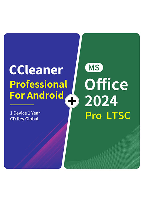 CCleaner Professional For Android 1 Device 1 Year CD Key Global+MS Office2024 Pro LTSC  Pack