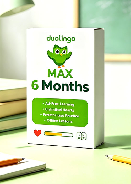whatsgamekey, Super Duolingo MAX 6 Months Subscription